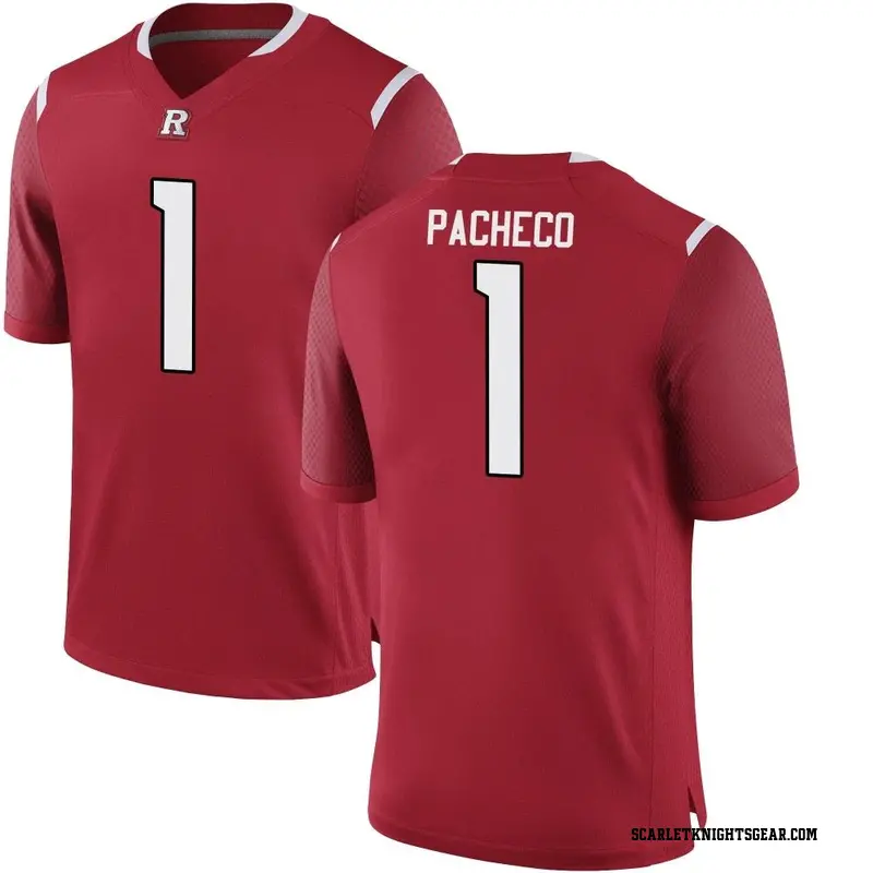 Game Men's Isaih Pacheco Rutgers Scarlet Knights Scarlet Football College Jersey