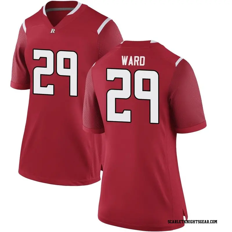 Game Women's Timmy Ward Rutgers Scarlet Knights Scarlet Football College Jersey