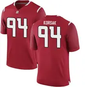 Replica Youth Adam Korsak Rutgers Scarlet Knights Scarlet Football College Jersey